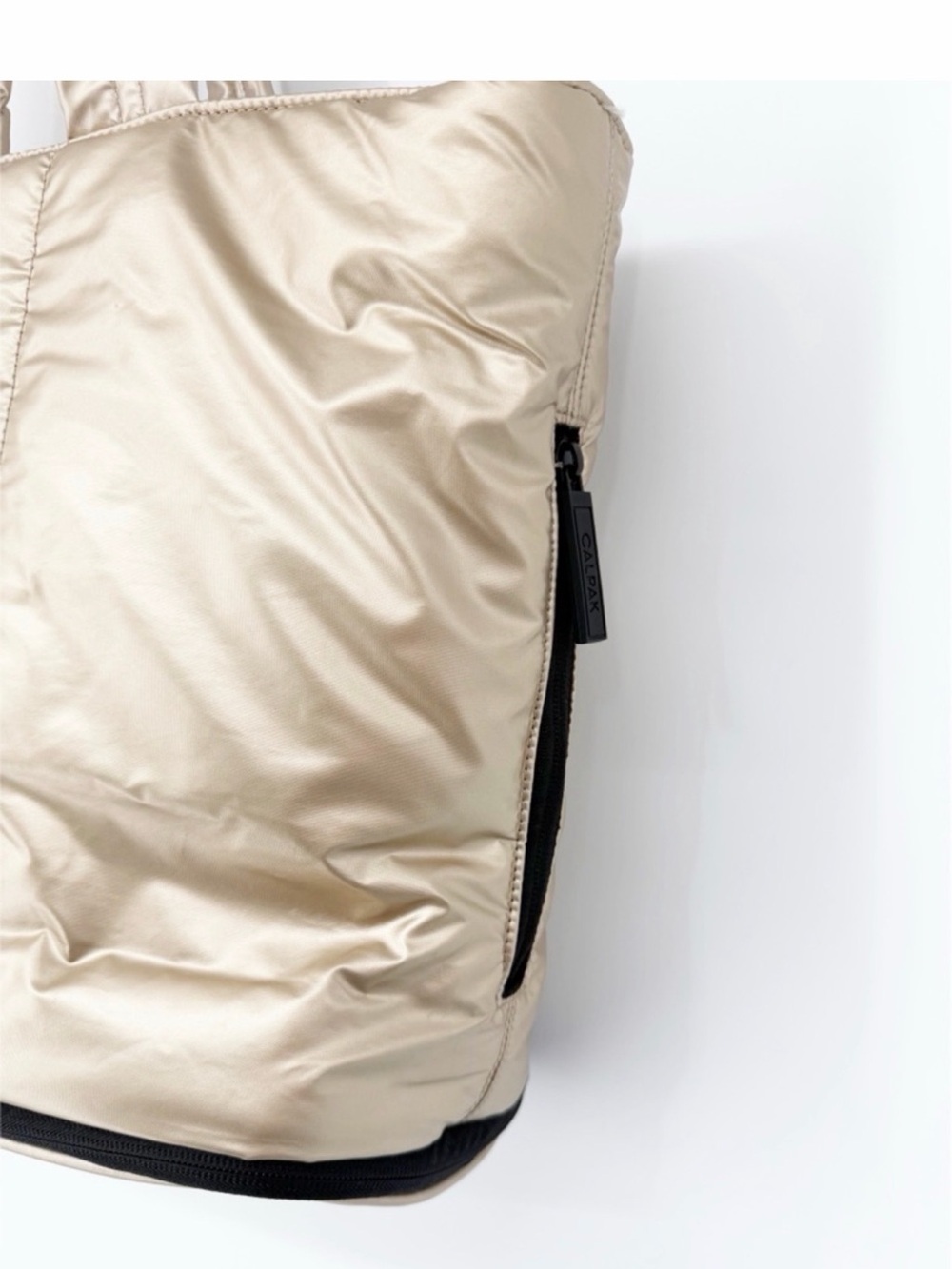 Calpak Gold Metallic Tote Bag - Picture 4 of 7